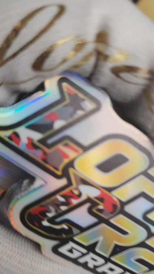 UV Holographic Stickers - Sq In